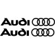 2 Stickers autocollants Audi