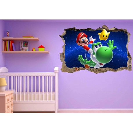 Stickers enfant 3D Mario Galaxy