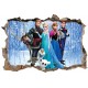 Stickers enfant 3D La reine des neiges