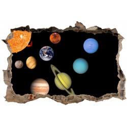 Stickers muraux 3D Planètes 23842