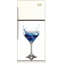 Sticker frigidaire Cocktail Curaçao Bleu