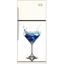 Sticker frigidaire Cocktail Curaçao Bleu