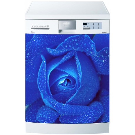 Stickers lave vaisselle Rose Bleu
