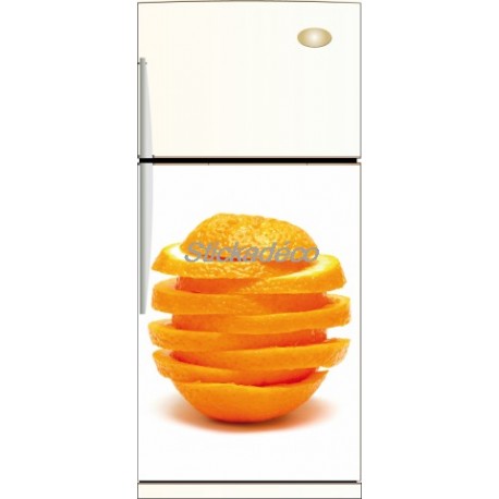 Sticker frigidaire Tranche d'orange