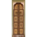 Sticker vielle porte orientale trompe l'oeil
