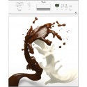 Sticker lave vaisselle ou magnet lave vaisselle Chocolat lait