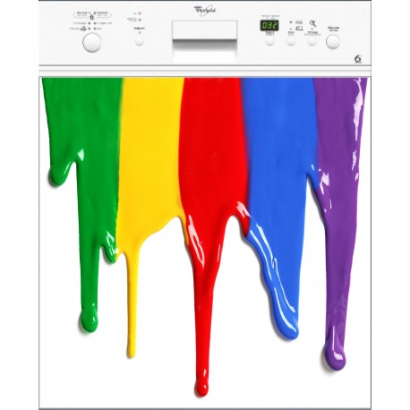 Sticker lave vaisselle ou magnet lave vaisselle Couleurs