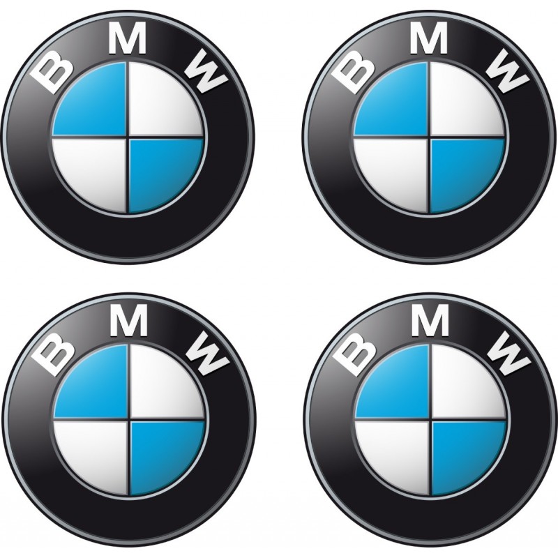 4 stickers autocollants Logos Emblème BMW 4,5cm - Art Déco Stickers