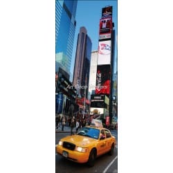 Affiche poster pour porte trompe l'oeil New York Taxi