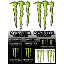 14 Stickers autocollants Monster Energy