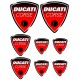 8 stickers autocollants Ducati