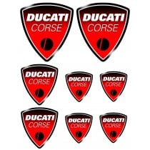 8 stickers autocollants Moto Ducati