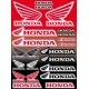 22 Stickers Autocollants moto Honda