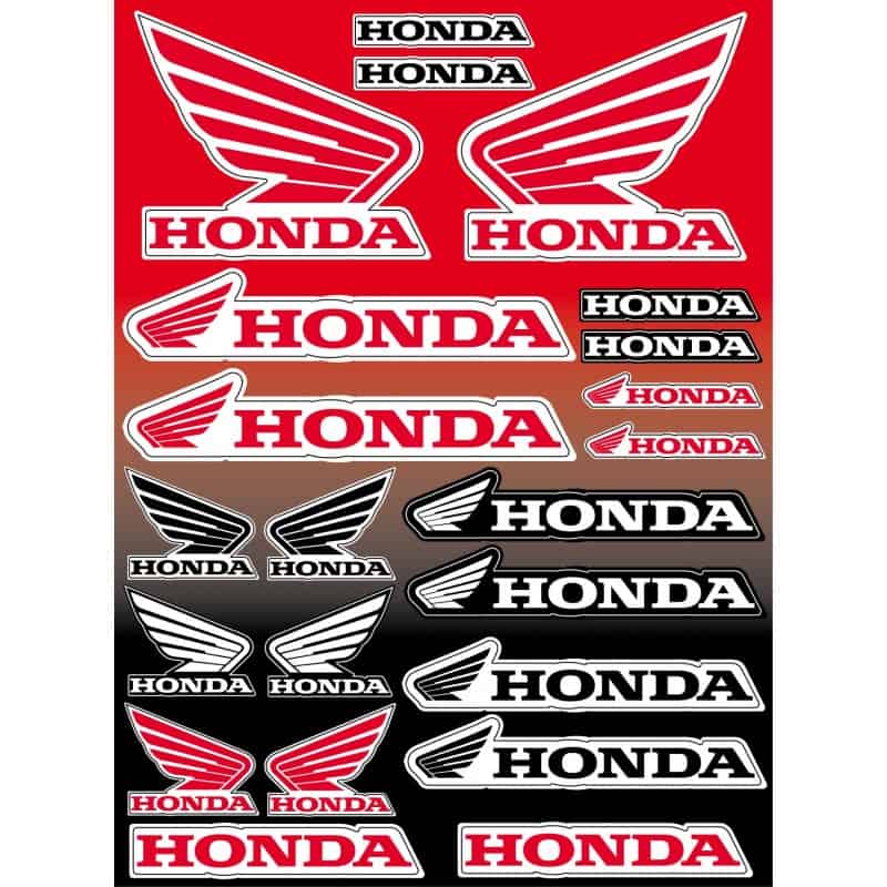 22 Stickers Autocollants moto Honda - Art Déco Stickers