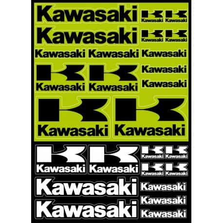 26 Stickers Autocollants Moto Kawasaki