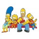 sticker Autocollant Famille Simpsons 