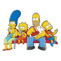 sticker Autocollant Famille Simpsons 