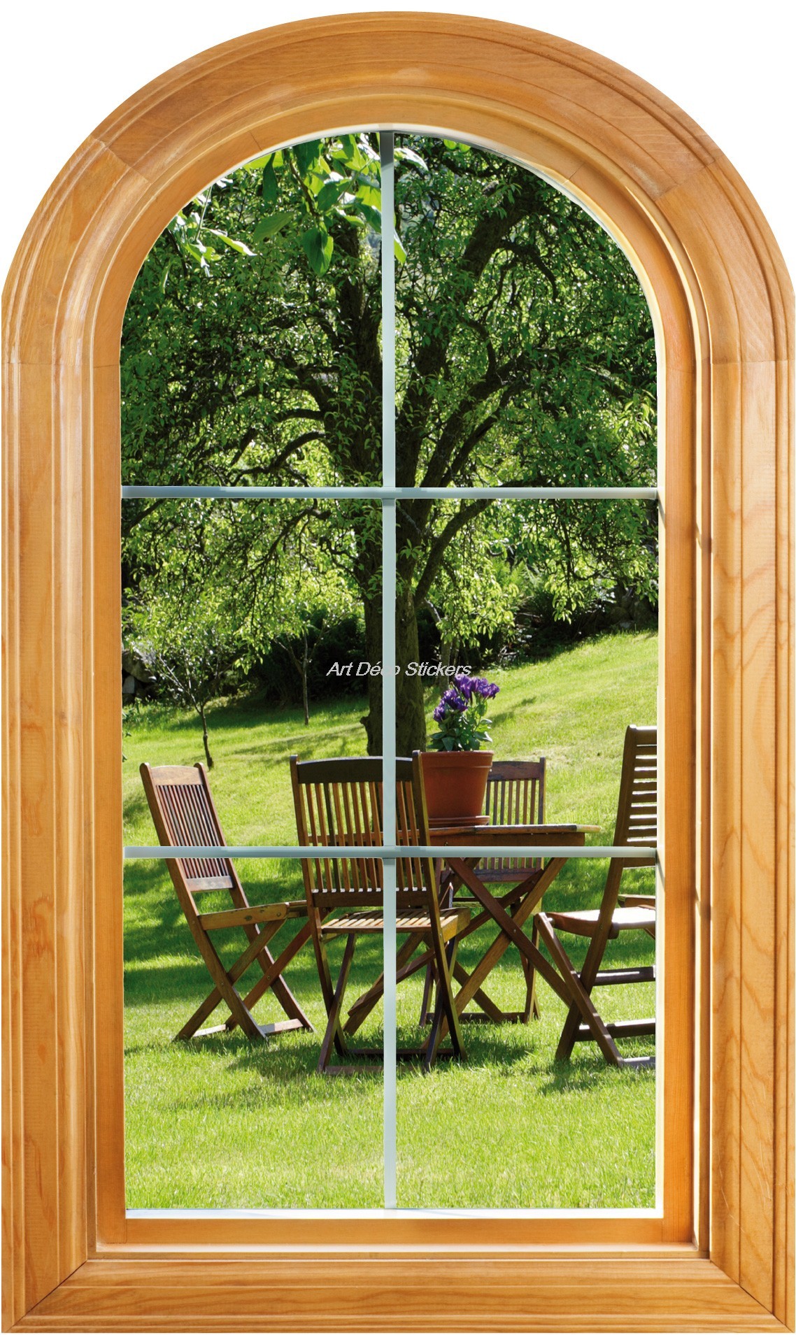 PPA DESIGN Sticker Fenêtre Trompe l'oeil Nature Fleurs de Cerisier -  SATOFE0276 (70x58cm) : : Cuisine et Maison