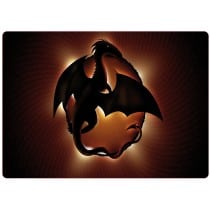 Sticker pc ordinateur portable emblème dragon
