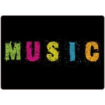 Sticker pc ordinateur portable music