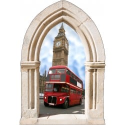 Sticker mural déco bus Londre 