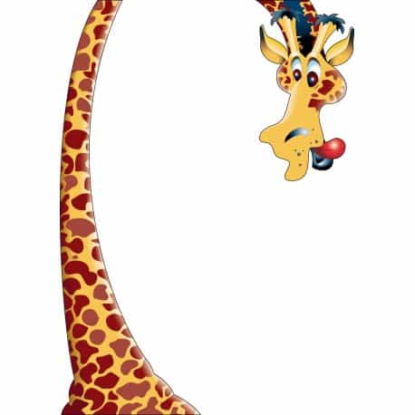 sticker Autocollant Girafe