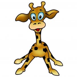 sticker Autocollant enfant Girafe