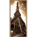 Stickers pour porte plane Tour Eiffel