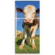 Sticker frigo déco vache 70x170cm