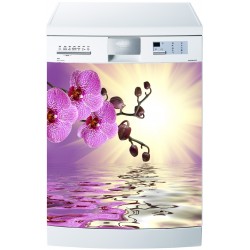 Stickers lave vaisselle ou magnet lave vaisselle Orchidée