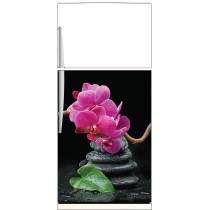 Sticker frigo Orchidée - ou sticker magnet frigo