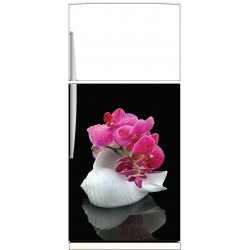 Sticker frigo Orchidée coquillage