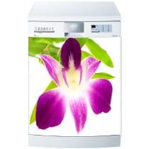 Stickers lave vaisselle ou magnet lave vaisselle Fleur Orchidée