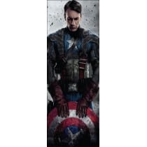Stickers pour porte enfant Marvel Capitaine América