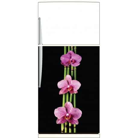 Sticker frigo Orchidées - ou sticker magnet frigo