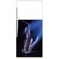 Sticker frigo Saxophone - ou sticker magnet frigo