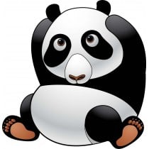 sticker Autocollant Panda