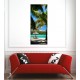 Affiche poster plage palmiers 