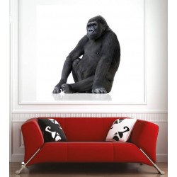 Affiche poster gorille profil 