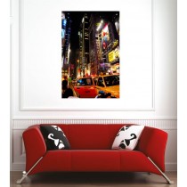 Affiche poster ville New York taxi 