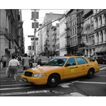 Sticker Mural New York Taxi