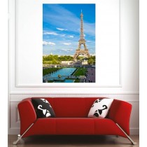Affiche poster ville Paris Tour Eiffel 