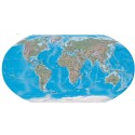 Sticker mural Carte du monde