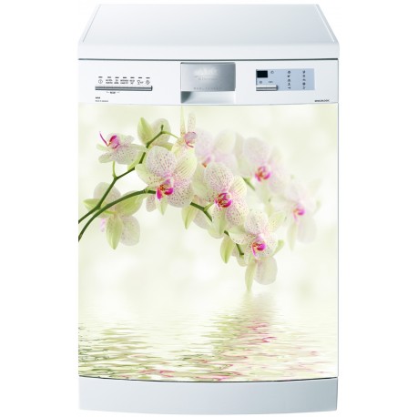 Stickers lave vaisselle ou magnet lave vaisselle Orchidées