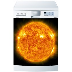 Stickers lave vaisselle Planète feu