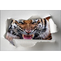 Sticker Trompe l'oeil tigre