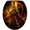 Stickers WC, stickers abattant de WC Tour Eiffel